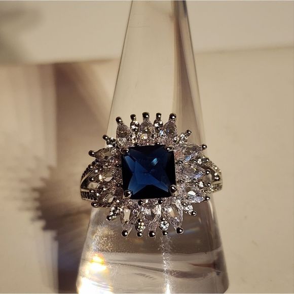 ❤️  BLUE STARBURST RING WOMAN - Picture 5 of 5